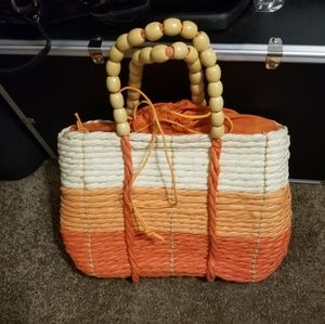 3/$20 Nwt adorable summer straw hand bag